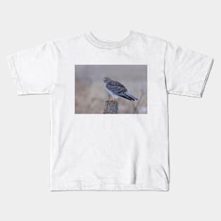 Northern Harrier on Post Kids T-Shirt